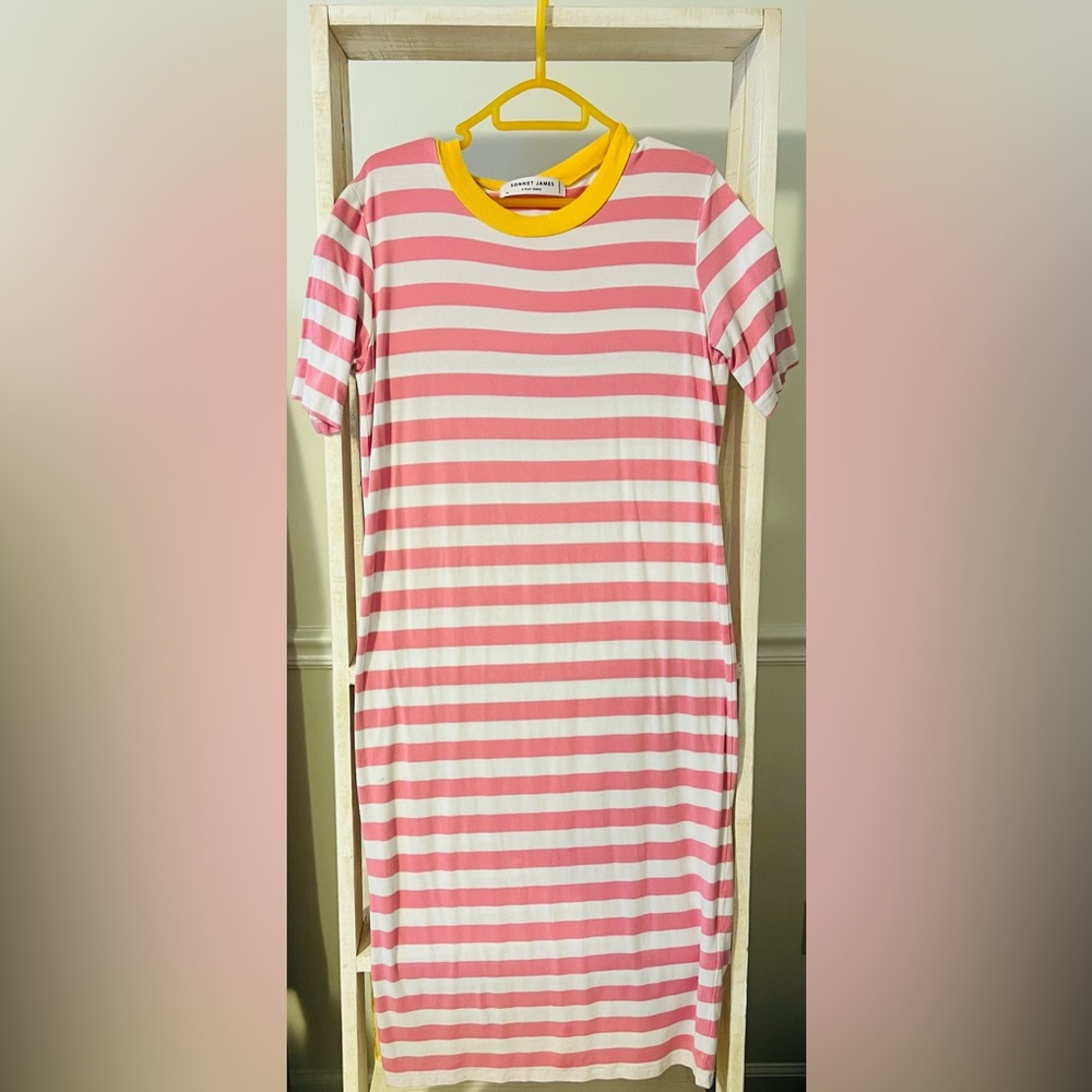 Sonnet James Pink/White/Yellow Play dress (xs)